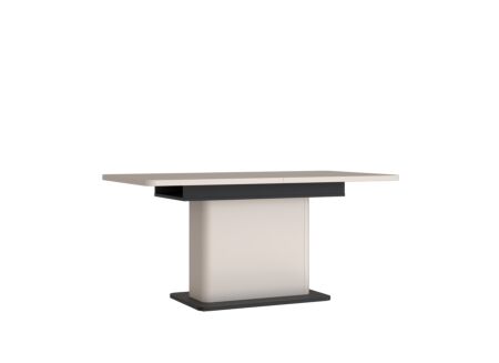 Tafel Vodol 160/200x90cm - meubelplaat - zand/zwart