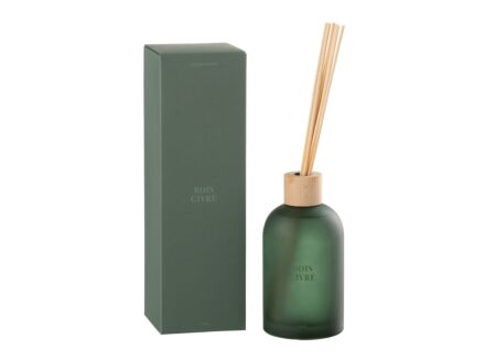 Geurstokjes Bois Givre 250ml - glas - groen