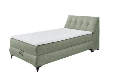 Bedbox Atlantis 120x200cm met opbergruimte stof olijf