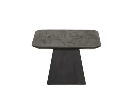 Salontafel Thalia 60x60cm - mango massief - zwart