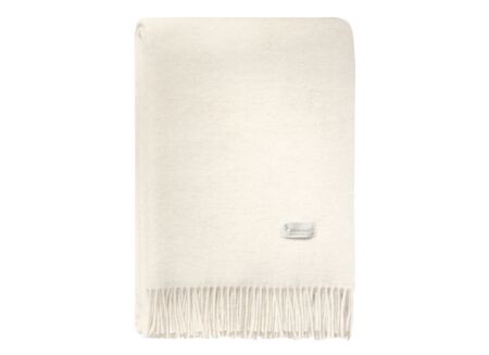 Plaid Marmor-Stone 150x200cm - kasjmier & wol - wit