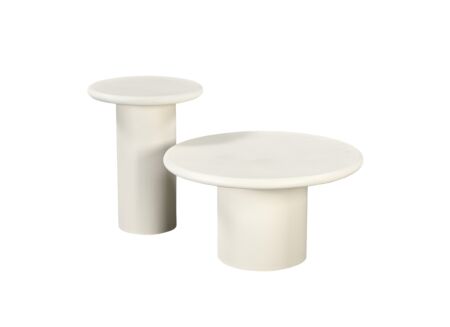 Bijzettafel Gnome set van 2 - micro cement - beige