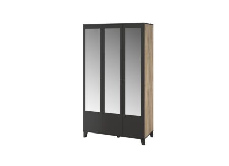 Kleerkast Artley 120cm - decpr - bruin/zwart