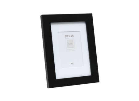 Fotokader S66KF2P1  15x10cm - hout & glas - zwart