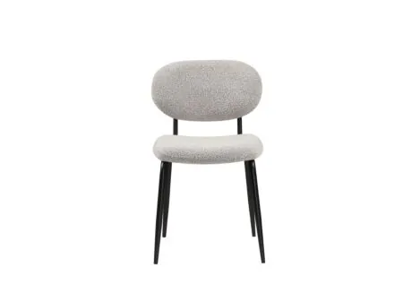 Stoel Mento 80x47x49cm - stof - grijs