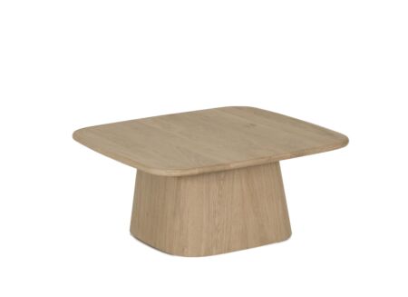Bijzettafel Tsingy 84x84x38cm - hout massief en fineer - naturel
