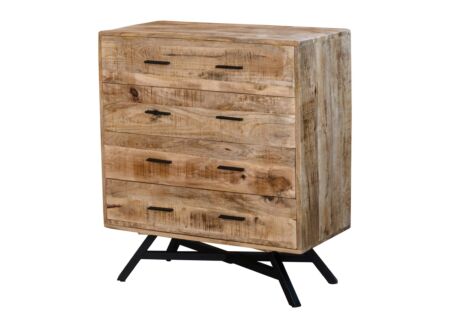Ladekast Tarth 86x43x99cm - mango massief - naturel