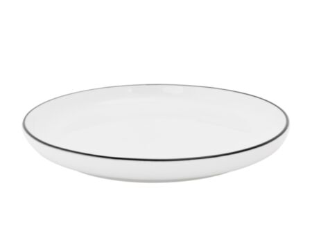 Dessertbord Renee Ø19cm - porselein - zwart & wit