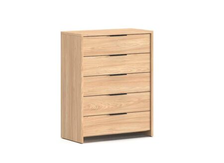 Ladekast Gloria 86x45x111cm - melamine - sheffield acacia