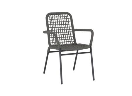 Tuinstoel Hopi 55x61x81cm - artificial rattan - antraciet