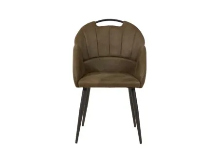 Kuipstoel ST2005  55x60x87,5cm - stof - mosgroen
