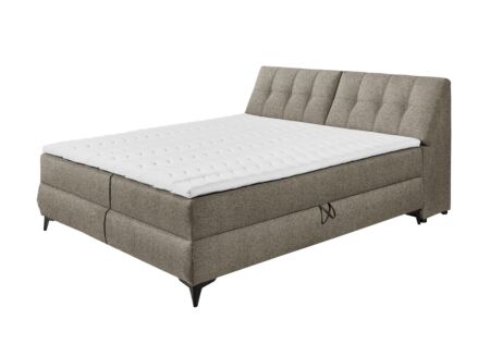 Bedbox 160x200cm met opbergruimte stof espresso