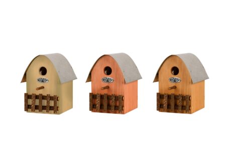 Vogelhuisje groen oranje geel