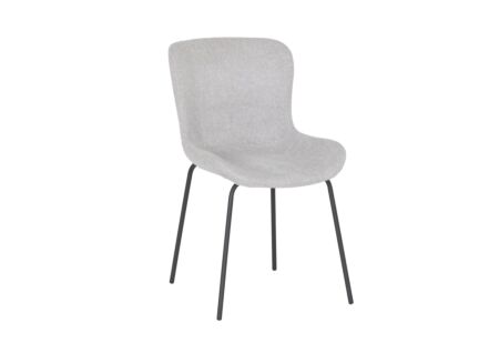 Stoel Jutta 48x57,5x81cm - polyestervezel - lichtgrijs