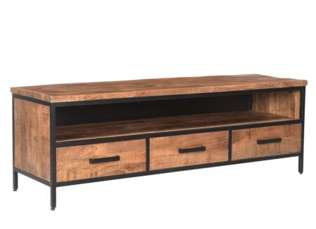 Tv-meubel Lia 150cm - mango massief - naturel