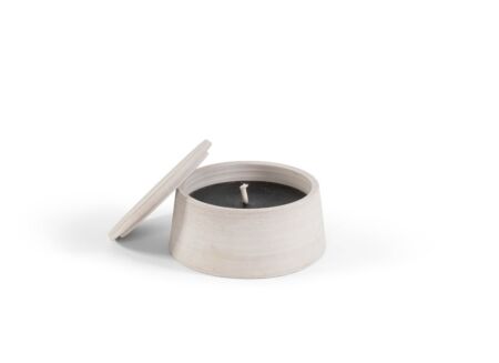 Geurkaars outdoor rozemarijn Ø23x12cm - terracotta - grijs