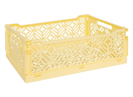 Plooibox 40x30x15cm - kunststof - geel