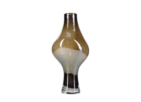 Vaas Vesper H38,5cm - glas - grijs