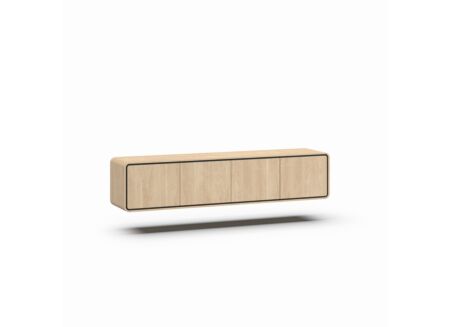 Tv-wandmeubel 215cm - melamine - brushed sand oak nature