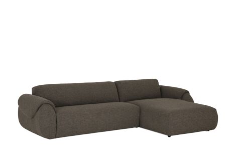 Hoeksalon Celje  339x186cm - stof - sepia
