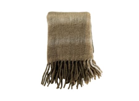 Plaid Lando 130x170cm acryl/polyester/wol military olive
