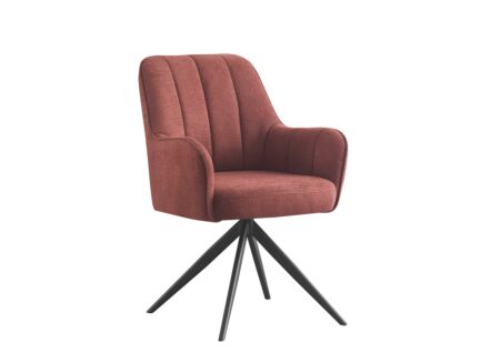 Draaistoel Bonzo 59x58x88cm - stof - rood