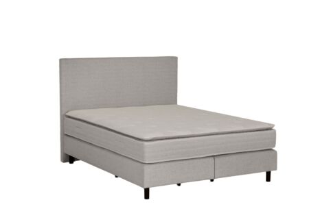 Boxspring Kingstyle 180x200cm - stof - lichtgrijs met opbergruimte