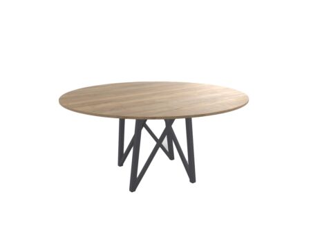 Ronde tafel Wacko Ø160cm - vezelplaat - eik