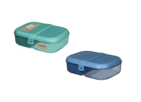 Lunchbox 1,1L blauw groen