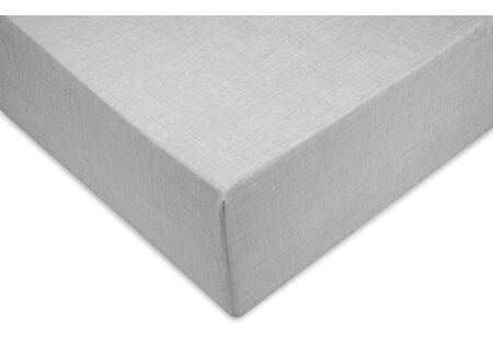 Hoeslaken 90x200cm katoen dove grey