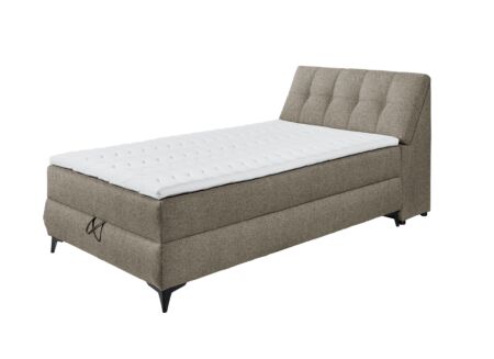 Bedbox Atlantis 120x200cm met opbergruimte stof espresso