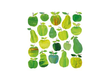 Serviette Apple & Pear 33x33cm groen 20 stuks