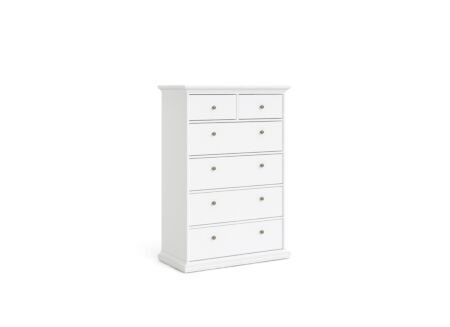 Ladekast Paris 96x49x140cm - decor - wit