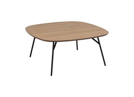 Salontafel 90x90cm - MDF/metaal - bruin