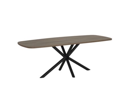 Tafel 183x100cm - melamine - brushed walnut nature