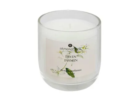 Bougie parfumée Oudy Jasmin H9 - Bougie parfumée Oudy Jasmin H9,5cm 30h blanc