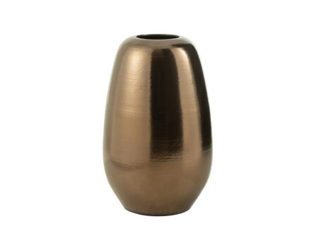 Vaas H55cm - porselein - goud