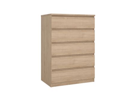 Ladekast Naia 77x50x112cm - melamine - jackson hickory