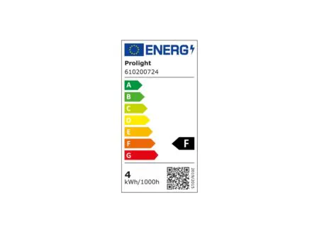 Label énergétique - Ampoule LED 4W GU10 lot de 4