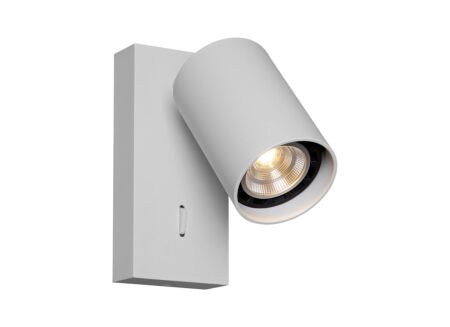 Wandlamp GU10 - aluminium - wit