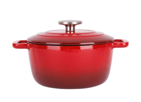 Stoofpot Fontestic  Ø20cm 2,7L - gietijzer - rood