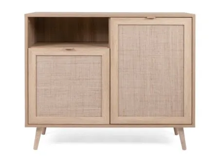 Commode Bali 102x40x87cm - mélamine - chêne sonoma