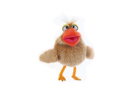 Handpop Petronella Piepspatz H25cm - polyester - multicolor