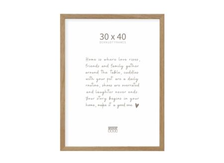 Fotokader 40x30cm - hout & glas - bruin