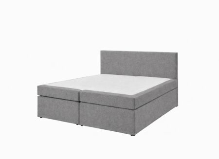 Boxspring BX890 160x200cm - stof - lichtgrijs