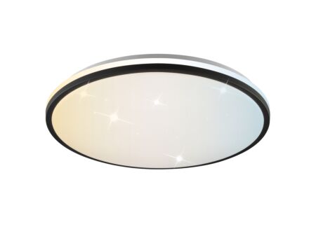 Plafondlamp Taya Ø49,5cm - kunststof & metaal - zwart & wit