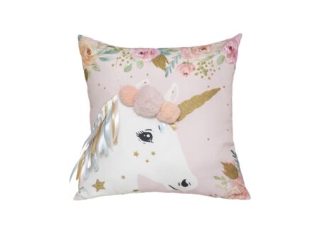 Kussen Unicorn 40x40cm - stof - multicolor