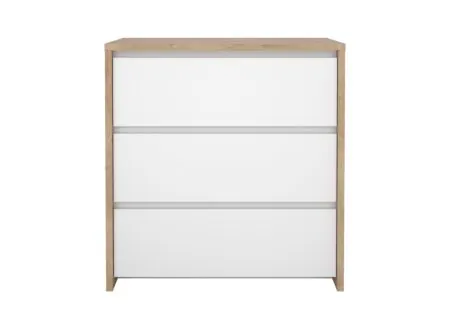 Overzichtsfoto - Commode Next 80x48x84cm - decor - wit/jackson hickory