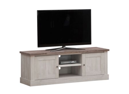 Tv-meubel Eline 157cm- meubelplaat - white oak & autumn oak