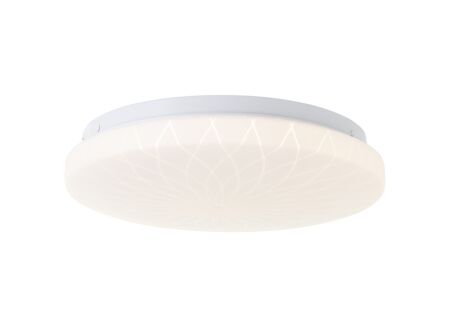 Plafondlamp Farah Ø26cm - kunststof & metaal - wit